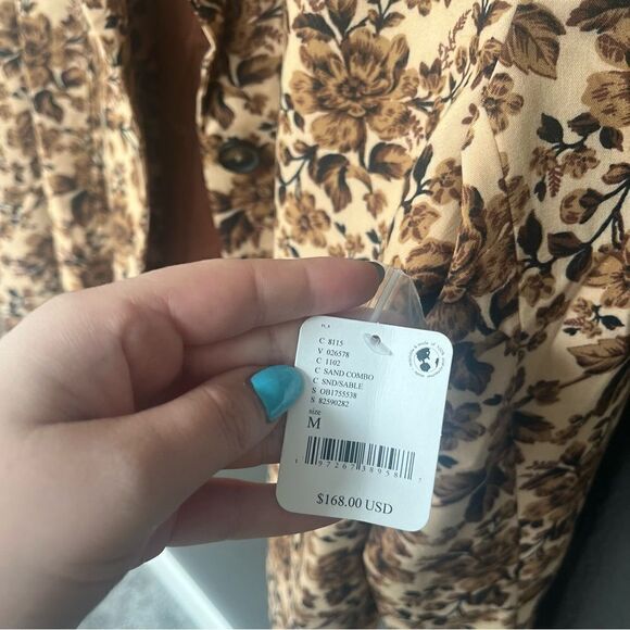 Free People Cali Floral Print Boxy Single Breasted Blazer - Picture 12 of 16